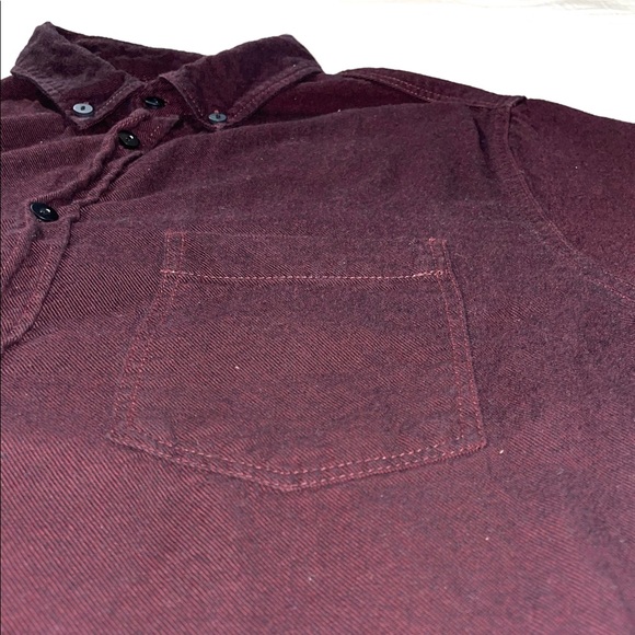 H&M Divided Long Sleeve Button Up Regular Fit Flannel Shirt with Pocket - Picture 4 of 4